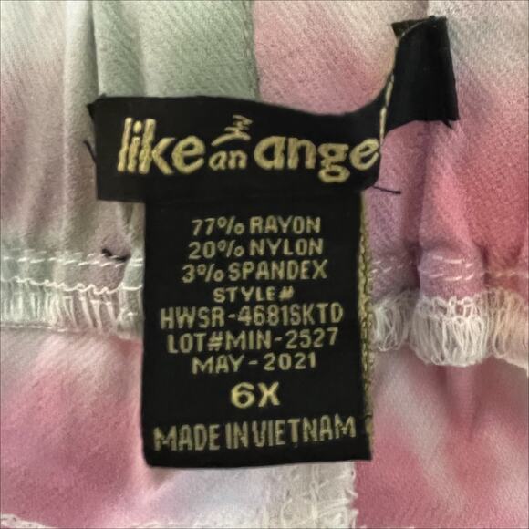 Like an Angel Girl's Tie Dye Jeggings/Leggings in Pink/Blue Size 6x - Picture 5 of 6